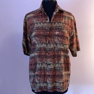 90s Vintage Button-Down Shirt
